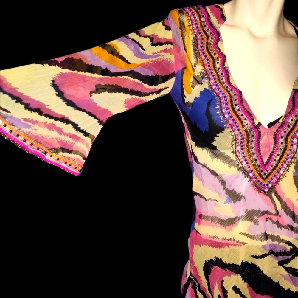 🔥 6/$29 Beaded Tunic/Swim Coverup